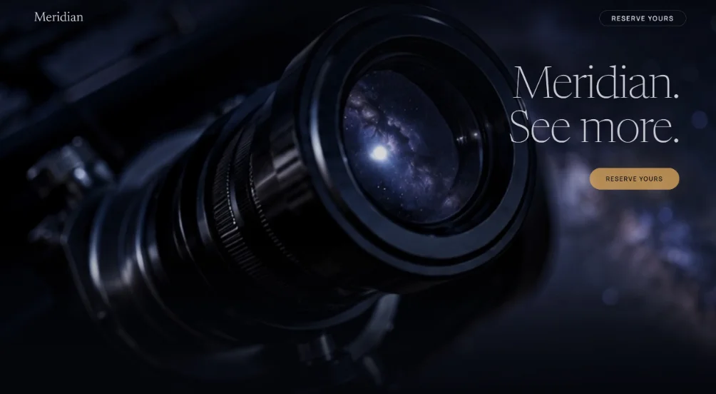 Telescope Product Webdesign